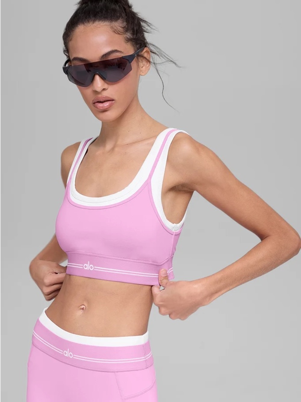 Alo Yoga Better Together Bra Candy Heart Pink M